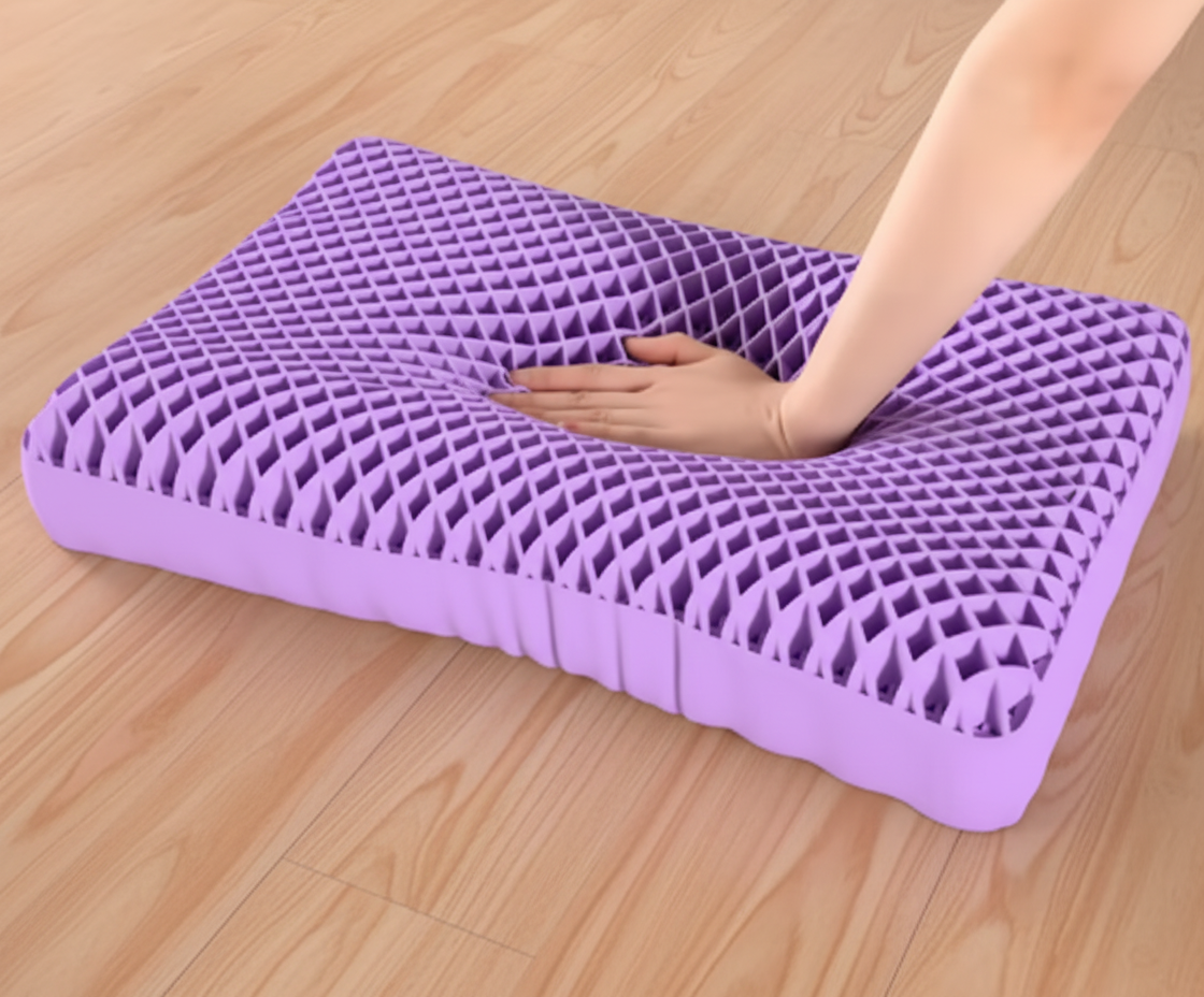 LumaRest™ - Purple Honeycomb Pillow
