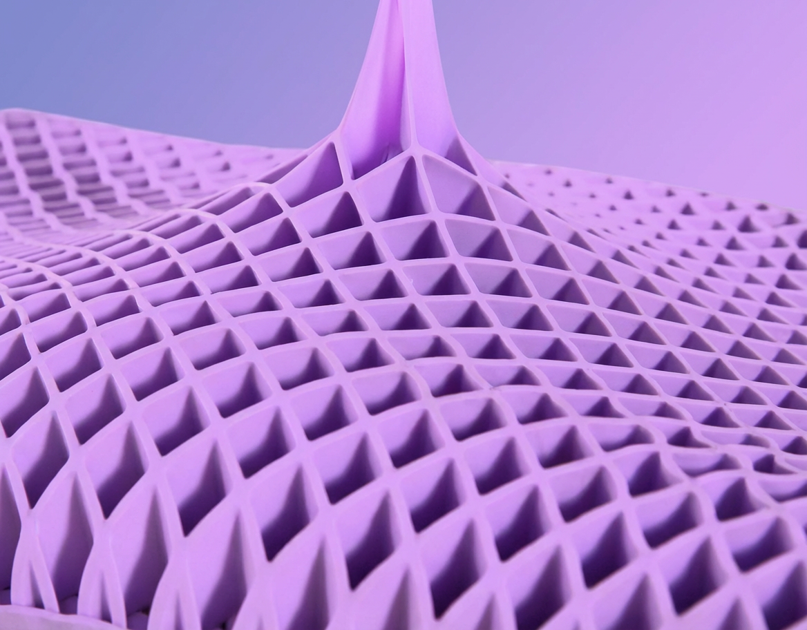 LumaRest™ - Purple Honeycomb Pillow