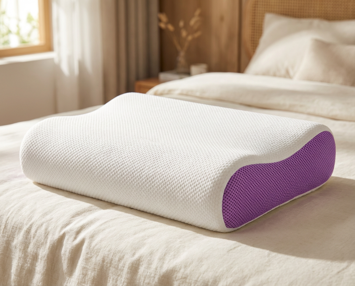 LumaRest™ - Purple Honeycomb Pillow